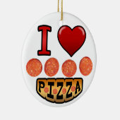 Pepperonipizza der Liebe I Keramikornament (Rechts)