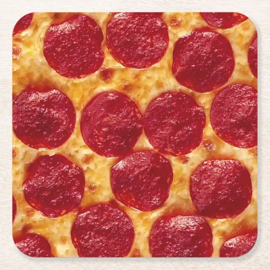 Pepperonis Rechteckiger Pappuntersetzer (Vorderseite)