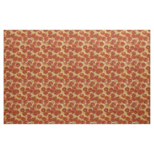 Pepperonis und Käse-Pizza Stoff (Fat Quarter (45,7 x 55,9 cm))