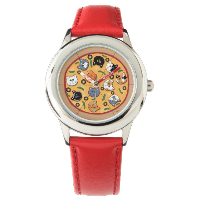 Peppurroni Pizza Watch Armbanduhr (Vorderseite)