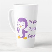 Peppy Lila Penguin Milchtasse (Linke Ecke)