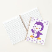 Peppy Lila Penguin Notizblock (Innenseite)