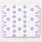 Peppy Lila Penguin Snowflake Mousepad (Vorne)