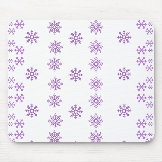 Peppy Lila Penguin Snowflake Mousepad (Vorne)