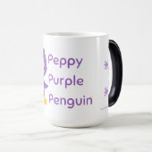 Peppy Lila Penguin Tasse (VorderseiteRechts)