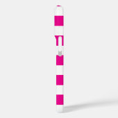 Peppy Pink Cabana Stripes Case-Mate iPhone Case (Rückseite / Links)