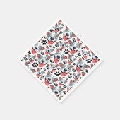 Peppy Pit Bull American Pitbull Pet Puppy Dog Serviette (Ecke)