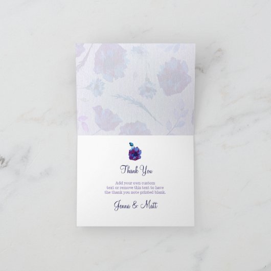 Peppy Poppies Dankeschön Karten (Innenseite)