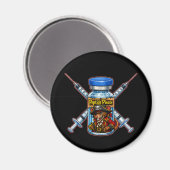 Peptid-Pirat Magnet (Vorderseite/Rückseite)