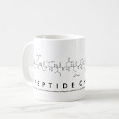 PeptideChemist Peptid-Phrasen-Tasse Kaffeetasse (Vorderseite Links)
