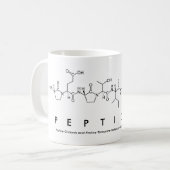 Peptides-Peptidwort-Tasse Kaffeetasse (Vorderseite Links)