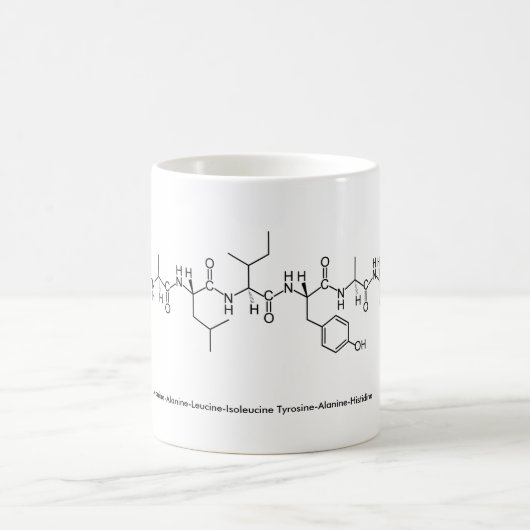 Peptidname-Tasse Kaffeetasse (Mittel)