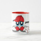 PEQE Baseball-Charakter-Tasse Tasse (Zentrum)