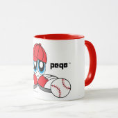 PEQE Baseball-Charakter-Tasse Tasse (VorderseiteRechts)