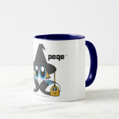 PEQE Halloween Sammlung - kleine Hexe-Tasse Tasse (VorderseiteRechts)