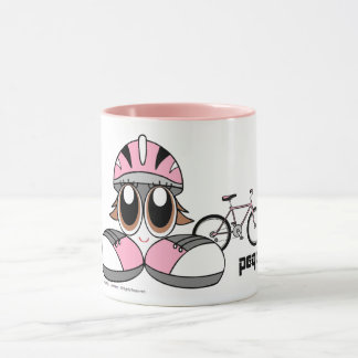 Peqe Radfahrer-Mädchen Tasse