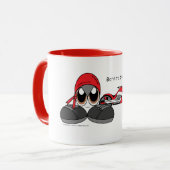 PEQE Radfahrer-Tasse Tasse (Vorderseite Links)