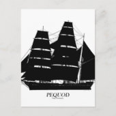 Pequedship Black Design Postkarte (Vorderseite)