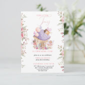  Pequeño Fairy Whimsical Magical 1er cumpleaños Einladung (Stehend Vorderseite)