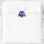 Pequeño monstruito runder aufkleber (Tasche)