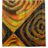 Pequeno mosaico amarelado transversal e verformado duschvorhang (Vorderseite)