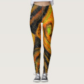 Pequeno mosaico amarelado transversal e verformado leggings (Vorderseite)
