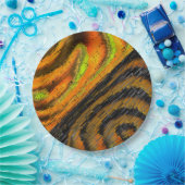 Pequeno mosaico amarelado transversal e verformado pappteller (Party)