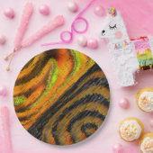 Pequeno mosaico amarelado transversal e verformado pappteller (Party)