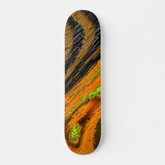 Pequeno mosaico amarelado transversal e verformado skateboard (Vorne)