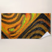 Pequeno mosaico amarelado transversal e verformado strandtuch (Vorderseite)