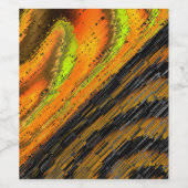 Pequeno mosaico amarelado transversal e verformado weinetikett (Einzelnes Label)