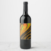 Pequeno mosaico amarelado transversal e verformado weinetikett (Vorderseite)