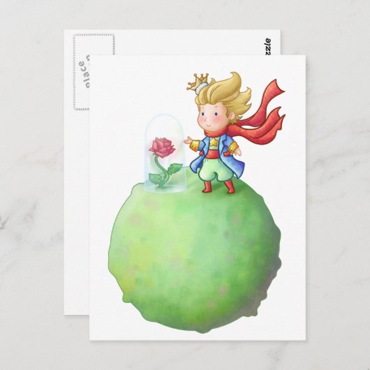 Pequeno Príncipe Postkarte (Vorne/Hinten)