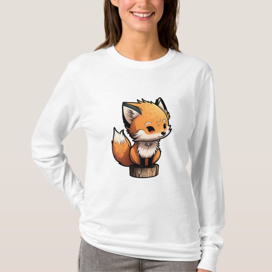 Pequeño y Tierno Zorro T-Shirt (Vorderseite)