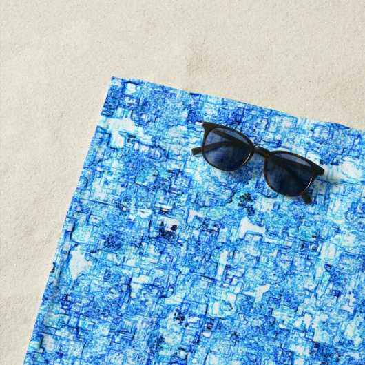 Pequenos entalhes em desenho como à caneta strandtuch (Beispiel)