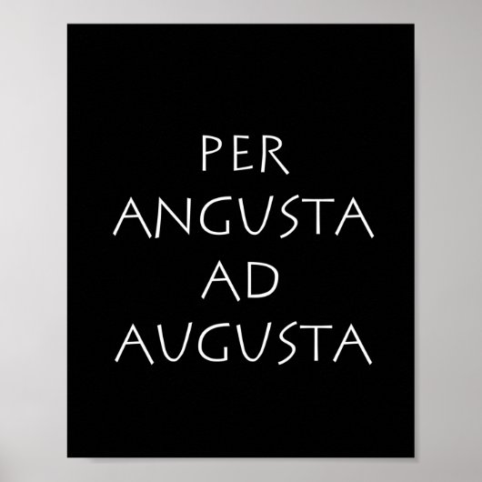 Per angusta ad augusta poster (Vorne)