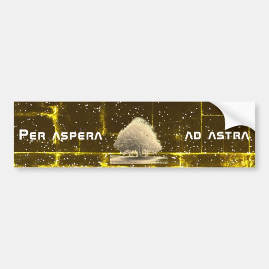 Per aspera ad astra autoaufkleber (Vorne)
