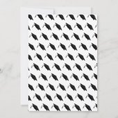 Per aspera ad astra Latin Congrat Graduation Cap Karte (Rückseite)