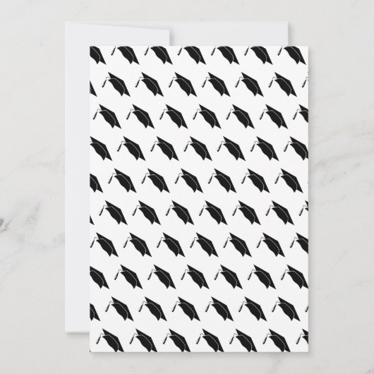 Per aspera ad astra Latin Congrat Graduation Cap Karte (Rückseite)