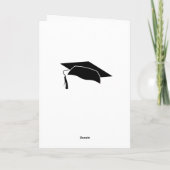 Per aspera ad astra Latin Quote Abschluss Karte (Rückseite)