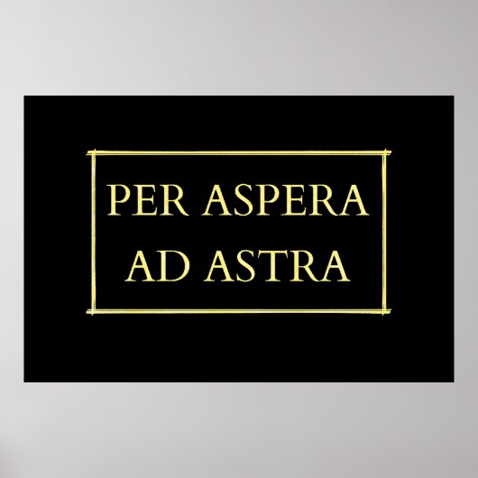 Per aspera ad astra poster (Vorne)