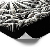 Per Aspera Ad Lux Sticker Poster (Ecke)