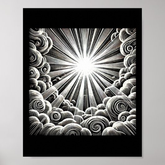 Per Aspera Ad Lux Sticker Poster (Vorne)