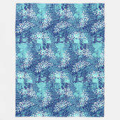 Per Aspera Azure Bettdecke Fleecedecke (Vorderseite)