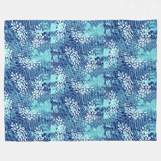 Per Aspera Azure Bettdecke Fleecedecke (Vorderseite (Horizontal))