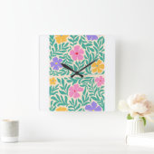  Per clocks  logo flawrs   Quadratische Wanduhr (Zuhause)