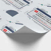 Per E-Mail von vorgestern Lustige Büroweisheit  Geschenkpapier (Ecke)
