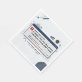 Per E-Mail von vorgestern Lustige Büroweisheit Serviette (Ecke)