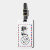 per Flugzeug Gepäckanhänger (Vorderseite vertikal)