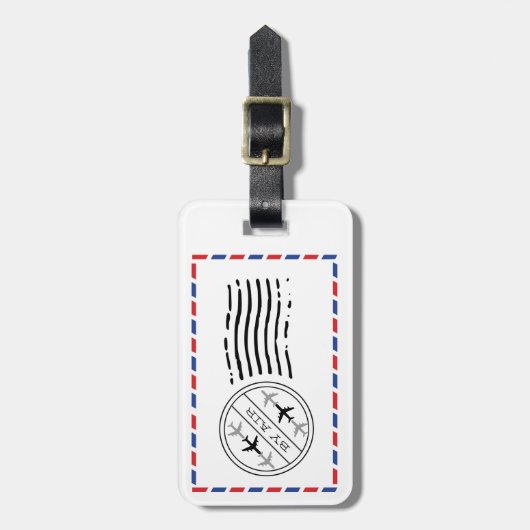 per Flugzeug Gepäckanhänger (Vorderseite vertikal)